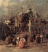 GUARDI, Francesco Piazza di San Marco (detail) dh oil